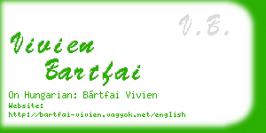 vivien bartfai business card
